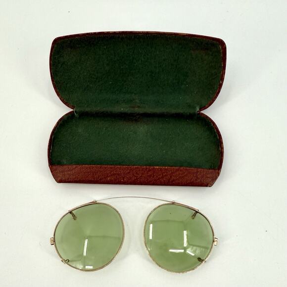 Vintage Ray Ban Bausch & Lomb 1/10 12K GF B&L Clip-on Sunglasses w/ Case - Picture 2 of 14